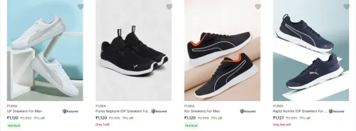 Image of Puma Men’s Casual Shoes upto 71% Discount