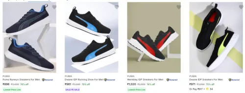 Image of Puma Men’s Casual Shoes Upto 75% Discount