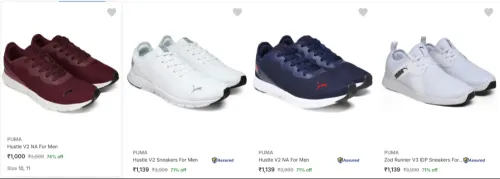 Image of Puma Men’s Casual Shoes at minimum 70% Discount