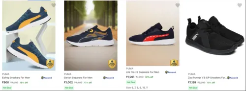 Image of Puma Men’s Casual Shoes at Minimum 70% Discount