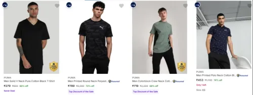 Image of PUMA Men's Clothing at minimum 60% Discount