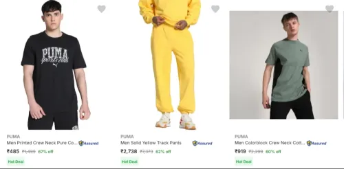 Image of Puma Men's Clothing at minimum 67% Discount