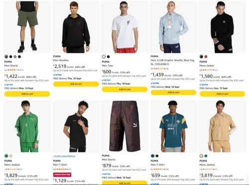 Image of Puma Men's Clothing up to 75% Discount