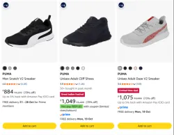 Puma Mens Dazzler Sneaker at minimum 70% Discount