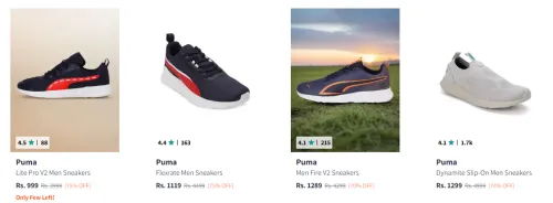 Image of Puma Men's Footwear at minimum 70% Discount