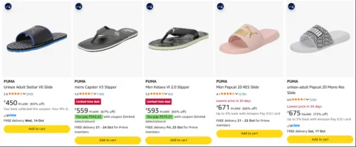 Image of PUMA Men's Footwear upto 73% Discount