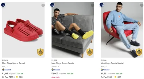 Image of PUMA Men’s Sandals & Floaters at minimum 74% Discount