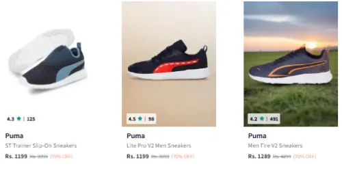 Image of Puma Men's Shoes at Minimum 70% Discount