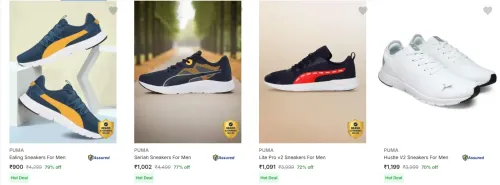 Image of Puma Men’s Shoes at minimum 70% Discount