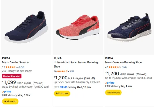 Image of Puma Men's Shoes at Minimum 70% Discount