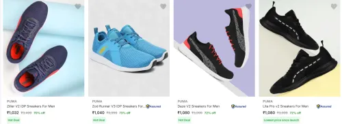 Image of Puma Men’s Shoes at minimum 70% Discount