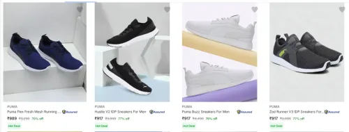 Image of PUMA Men's Shoes at minimum 70% Discount