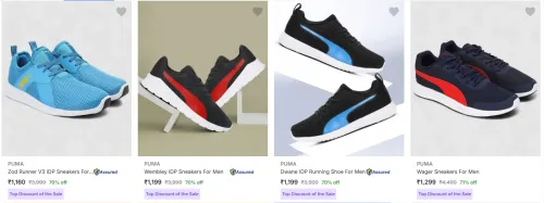 Image of Puma Men’s Shoes at minimum 70% Discount