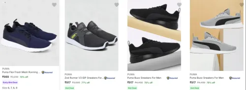 Image of PUMA men's shoes at minimum 70% Discount