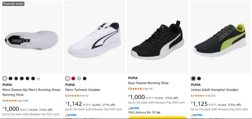 Image of PUMA men's shoes at minimum 75% Discount