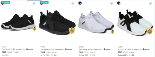 Image of PUMA Men's shoes at minimum 75% Discount
