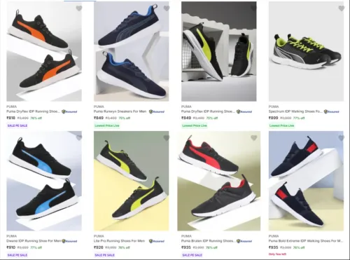 Image of Puma Men's Shoes From ₹818