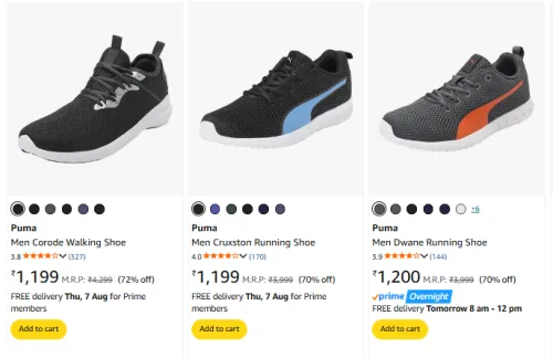 Image of Puma Men's Shoes at Minimum 70% Discount