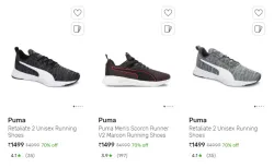 Puma Mens Shoes @ Minimum 70% Discount
