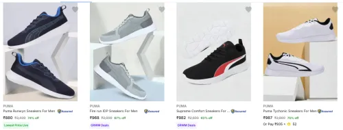 Image of Puma Men's Shoes Starting at ₹880