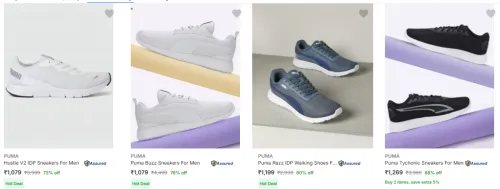 Image of PUMA Mens shoes upto 60% discount 