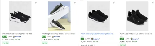 Image of PUMA men's shoes up to 75% Discount
