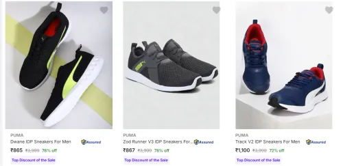 Image of Puma Men's Shoes upto 78% Discount