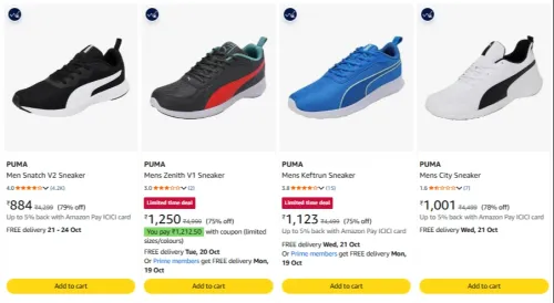 Image of Puma Men's Shoes upto 79% Discount