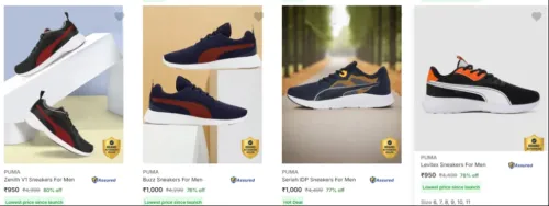 Image of Puma Men's Shoes upto 80% discount 