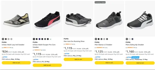Image of Puma Men's Sneaker at minimum 70% Discount