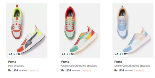 Image of Puma Men's Sneaker upto 75% Discount