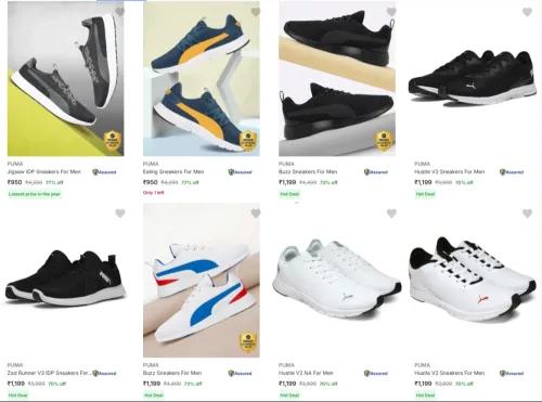 Image of Puma Men's Sneakers at minimum 77% Discount