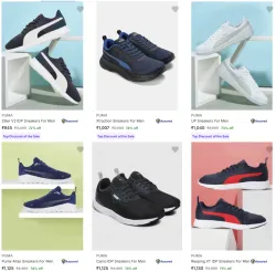 Puma Men’s Sneakers @ Minimum 70% Discount