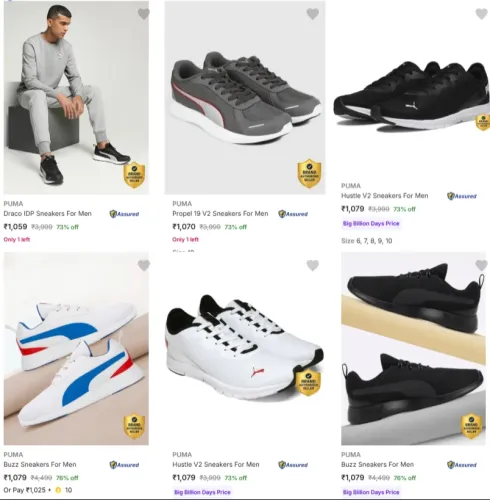 Image of Puma Men's Sneakers up to 75% Discount