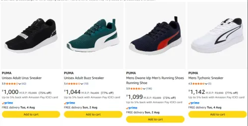 Image of Puma Men's Sneakers upto 77% discount 