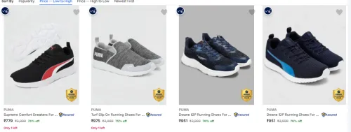 Image of PUMA Men’s Sports Shoes at minimum 71% Discount