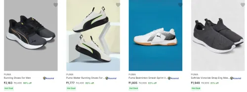 Image of Puma Men’s Sports Shoes at minimum 60% Discount