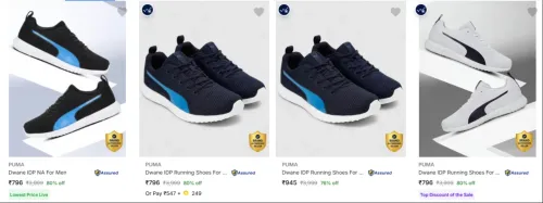 Image of PUMA Men’s Sports Shoes at minimum 76% Discount
