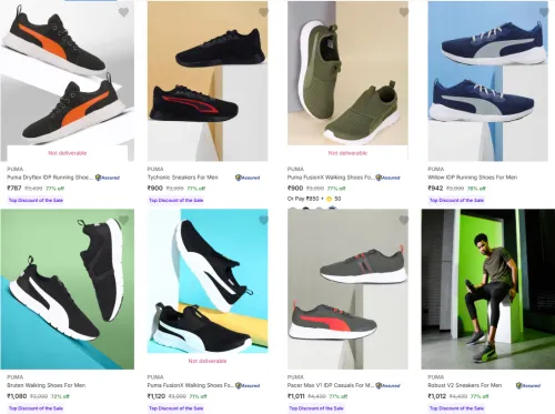 Image of Puma Men’s Sports Shoes starting @ ₹787