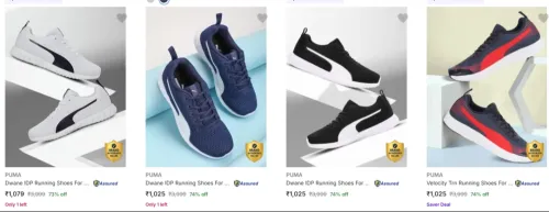 Image of Puma Men’s Sports Shoes Upto 74% Discount