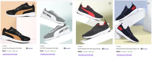 Image of Puma Men’s Sports Shoes upto 78% Discount