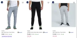 PUMA Mens Track Pants at minimum 79% Discount