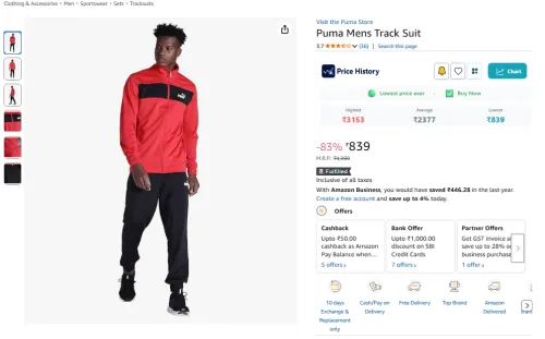 Image of Puma Mens Track Suit