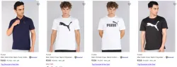 PUMA Mens T Shirts at minimum 70% Discount