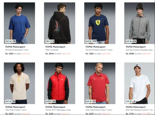 Image of Puma Motorsport Clothings Upto 65% Discount 