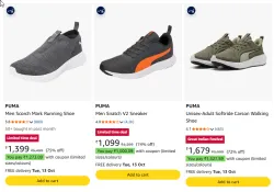 PUMA Running Shoes at minimum 75% Discount
