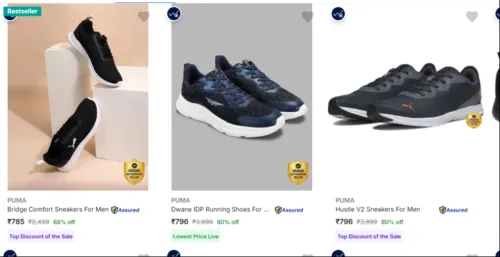 Image of Puma Shoes at minimum 68% Discount