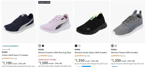 Image of Puma Shoes For Woman at minimum 70% Discount