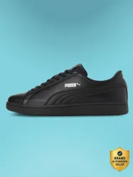 PUMA Smashic Sneakers For Men (Black , 10)