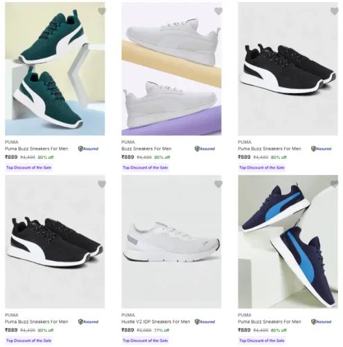 Image of Puma Sneakers Upto 80% Discount